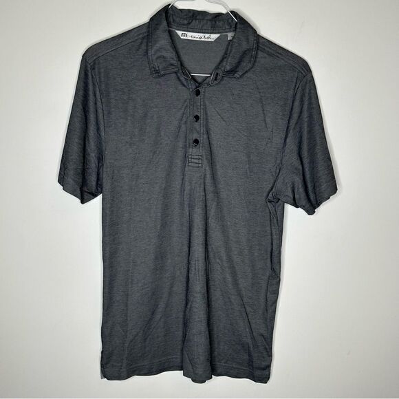 Travis Mathew Charcoal Gray Athleisure SS Golf Polo in Size Medium - Picture 4 of 8
